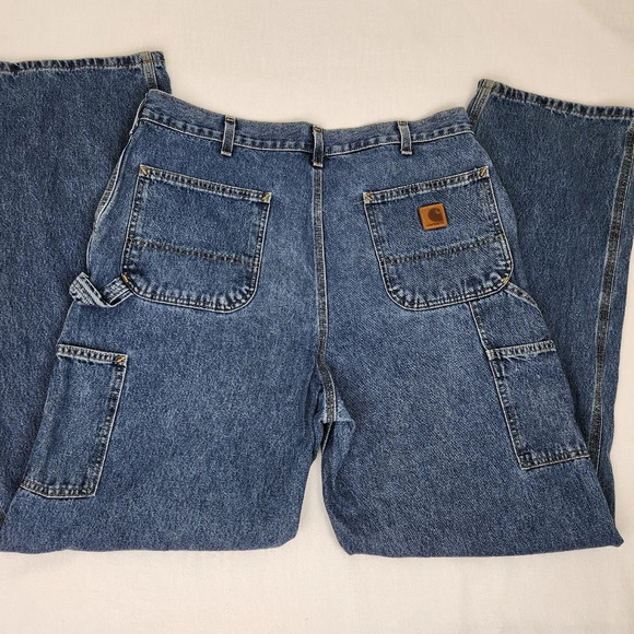 Carhartt Medium Carpenter Style Denim Jeans - Picture 3 of 7